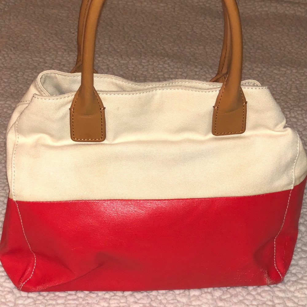 ⛔️S O L D!!!⛔️💯Tory Burch Canvas &Leather Mini - Picture 4 of 8